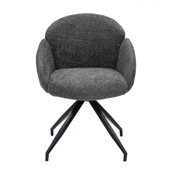 Kick Swivel Chair Aiko - Dark Grey