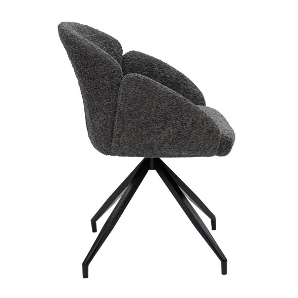 Kick Swivel Chair Aiko - Dark Grey