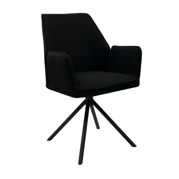 Kick swivel chair Alex - Black