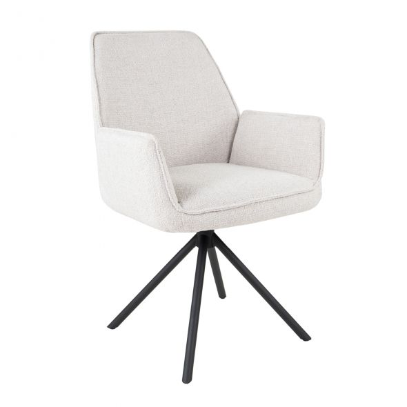 Kick swivel chair Alex - White