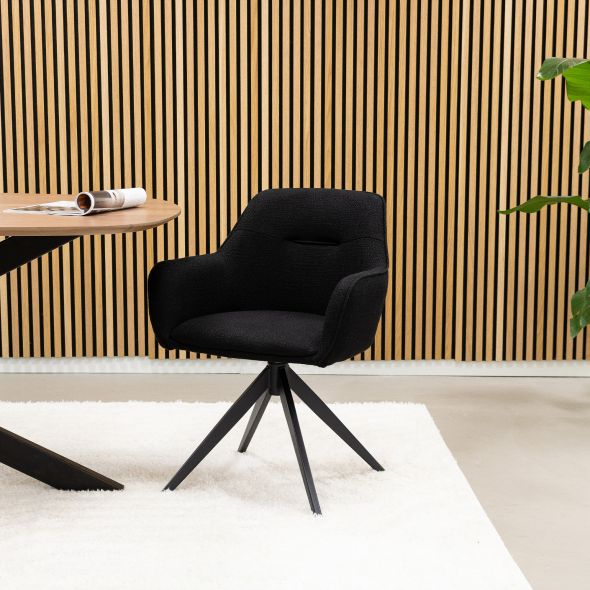 Kick Swivel Chair Arne - Black