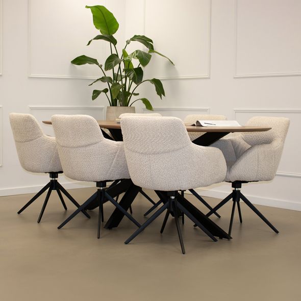 Kick Swivel Chair Fer - Beige