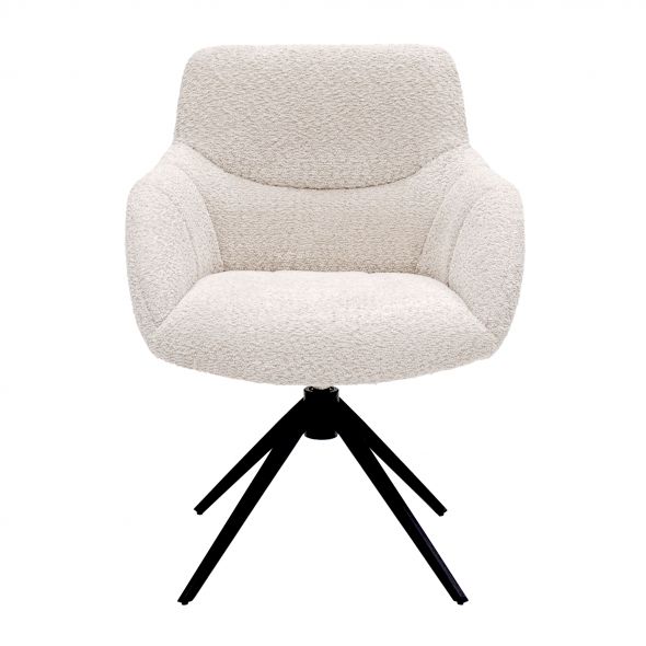 Kick Swivel Chair Fer - Crème