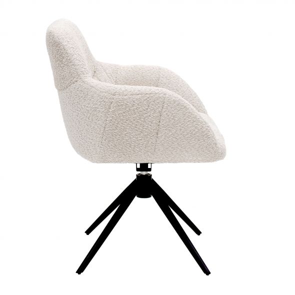 Kick Swivel Chair Fer - Crème
