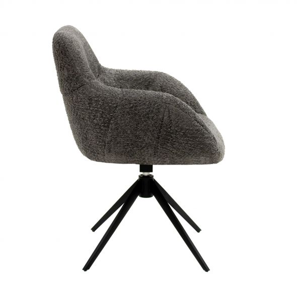 Kick Swivel Chair Fer - Dark Grey