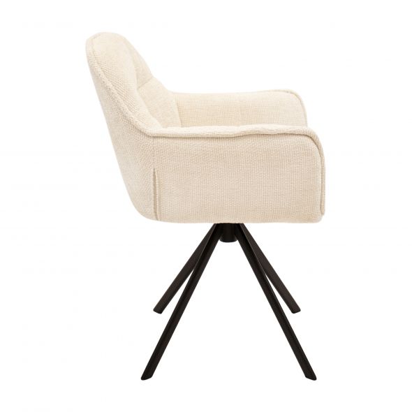Kick Swivel Chair Luc - Crème