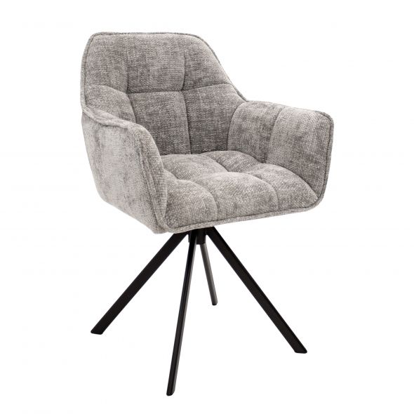 Kick swivel chair Luc - Grey Kick swivel chair Luc - Grey