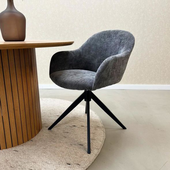 Kick Swivel Chair Matt - Dark Grey
