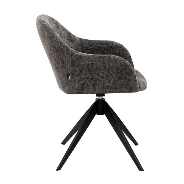 Kick Swivel Chair Matt - Dark Grey