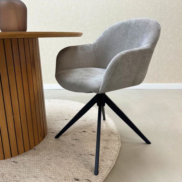 Kick Swivel Chair Matt - Grey