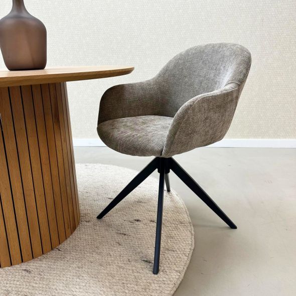 Kick Swivel Chair Matt - Taupe