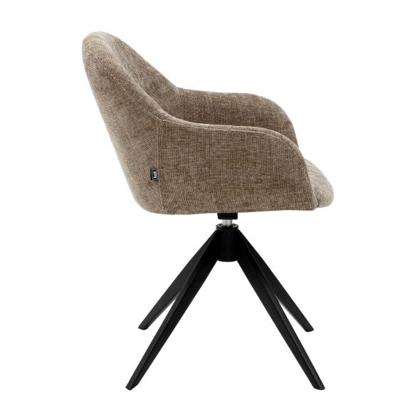 Kick Swivel Chair Matt - Taupe