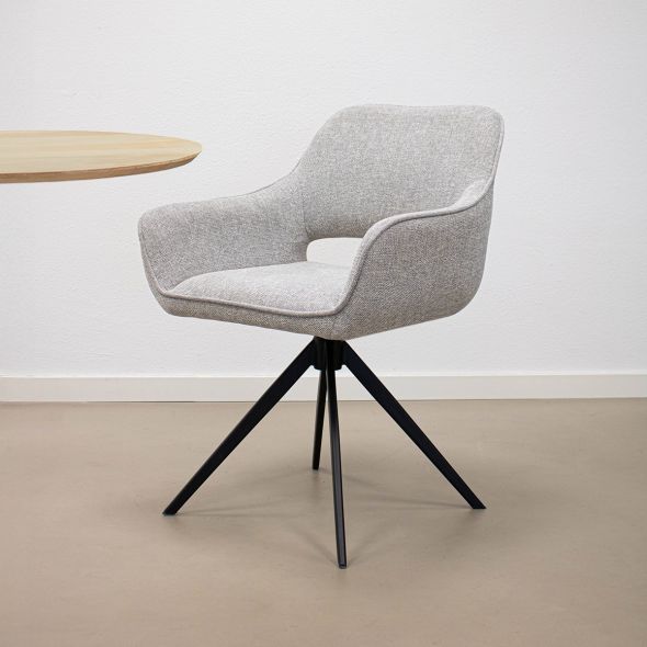 Kick Swivel Chair Miyo - Grey