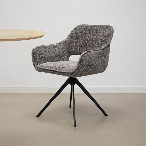 Kick Swivel Chair Nori - Dark Grey