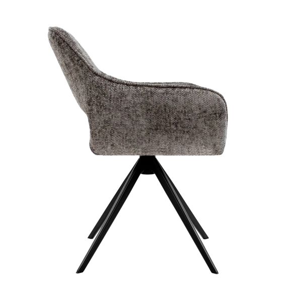 Kick Swivel Chair Nori - Dark Grey