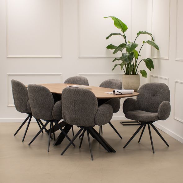 Kick Swivel Chair Raf - Dark Grey