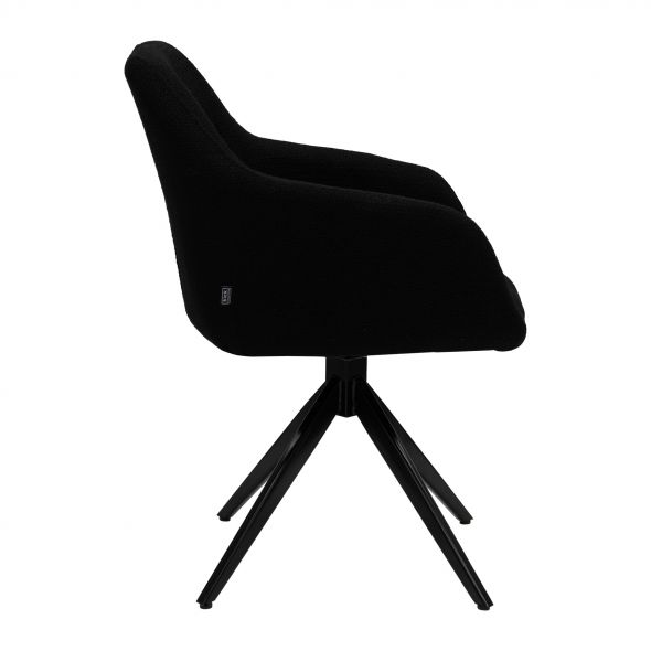 Kick Swivel Chair Ravi - Black