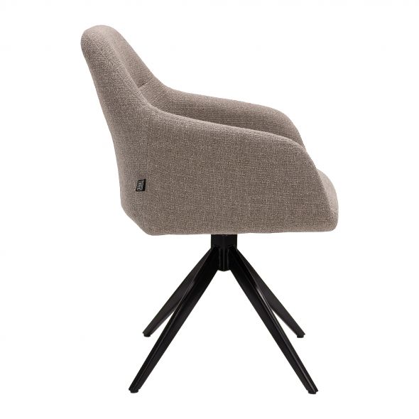 Kick Swivel Chair Ravi - Grey