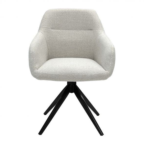Kick Swivel Chair Ravi - White