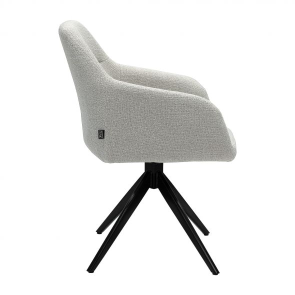 Kick Swivel Chair Ravi - White
