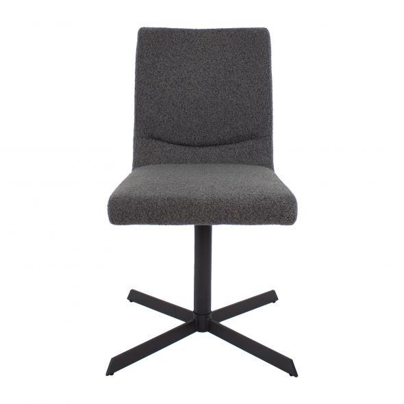 Kick Swivel Chair Sam Boucle - Dark Grey