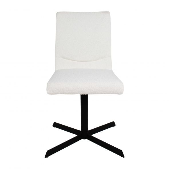 Kick Swivel Chair Sam Boucle - White