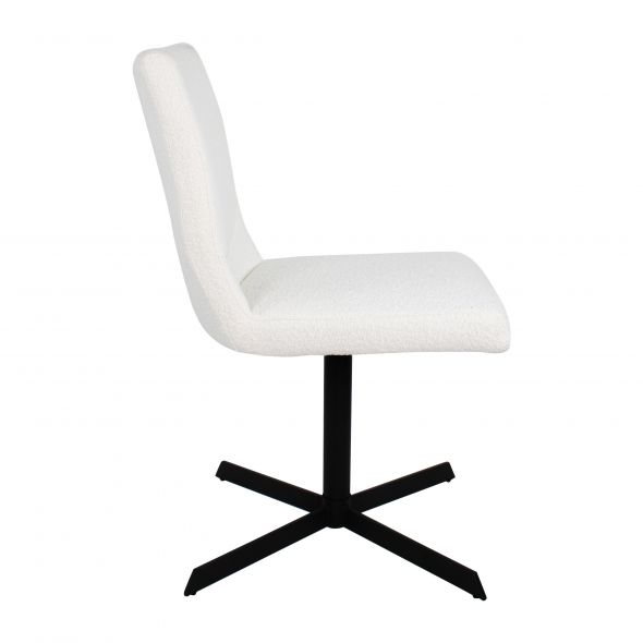 Kick Swivel Chair Sam Boucle - White
