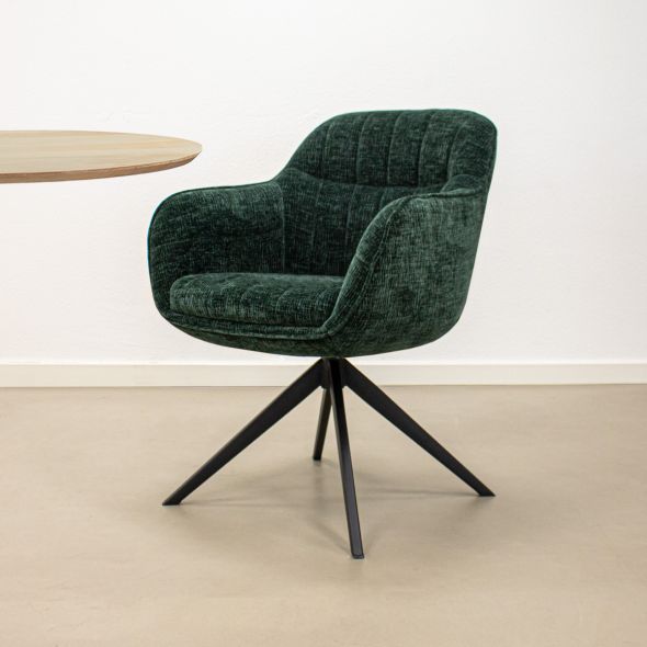 Kick Swivel Chair Stan - Dark Green