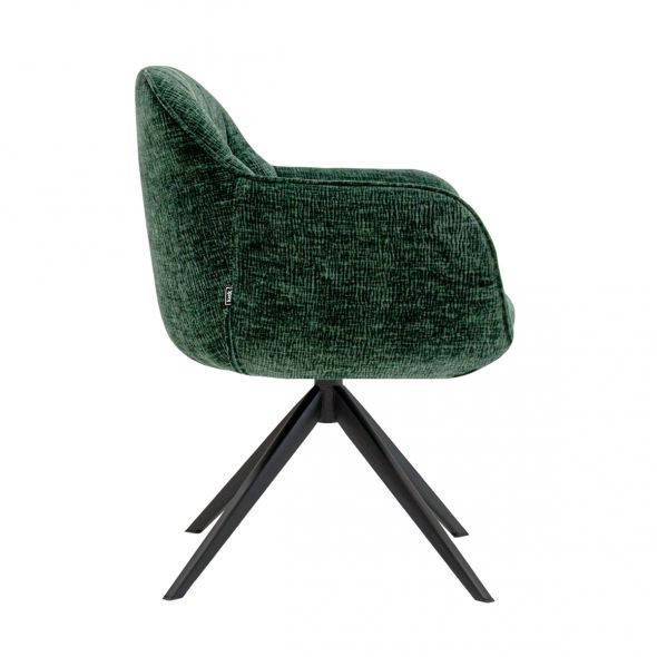Kick Swivel Chair Stan - Dark Green