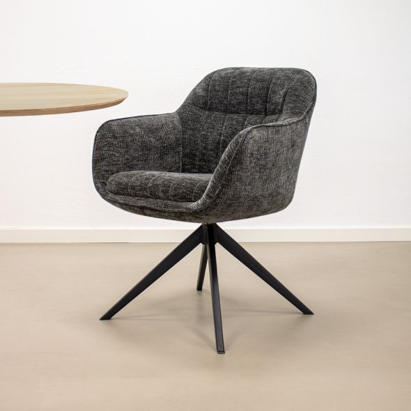 Kick Swivel Chair Stan - Dark Grey
