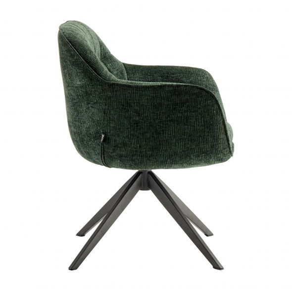 Kick Swivel Chair Sten - Dark Green