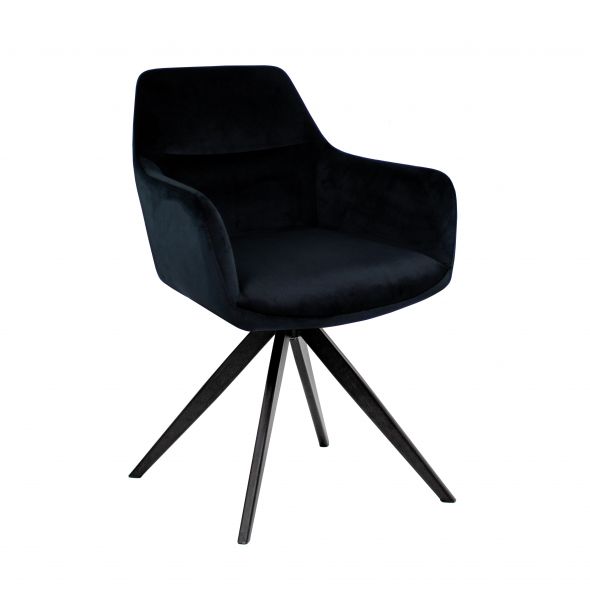 Kick swivel chair Tom - Black