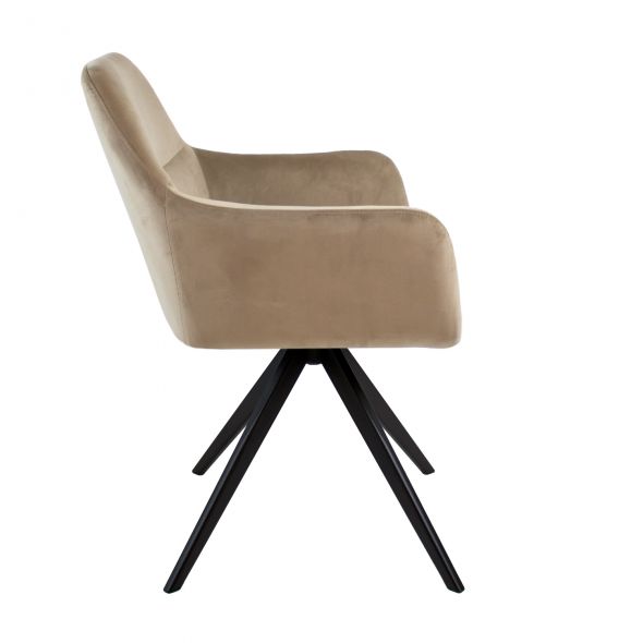 Kick Swivel Chair Tom - Champagne