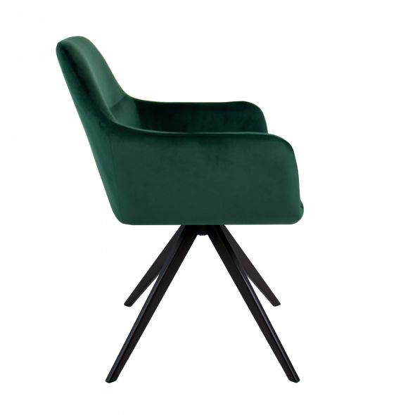 Kick Swivel Chair Tom - Dark Green