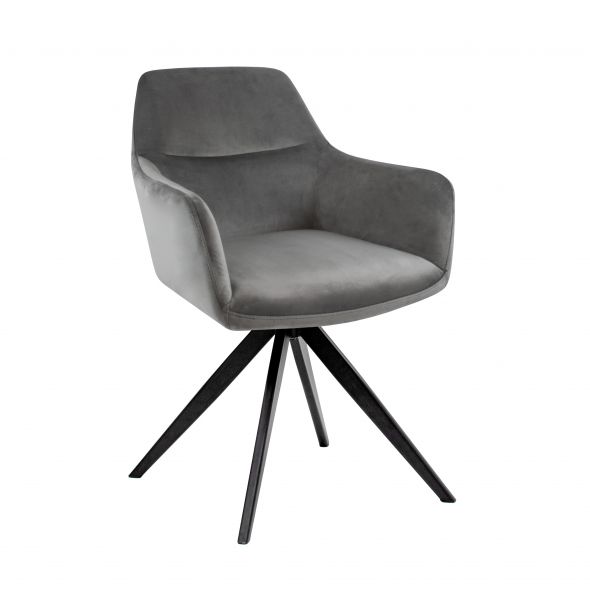 Kick swivel chair Tom - Grey
