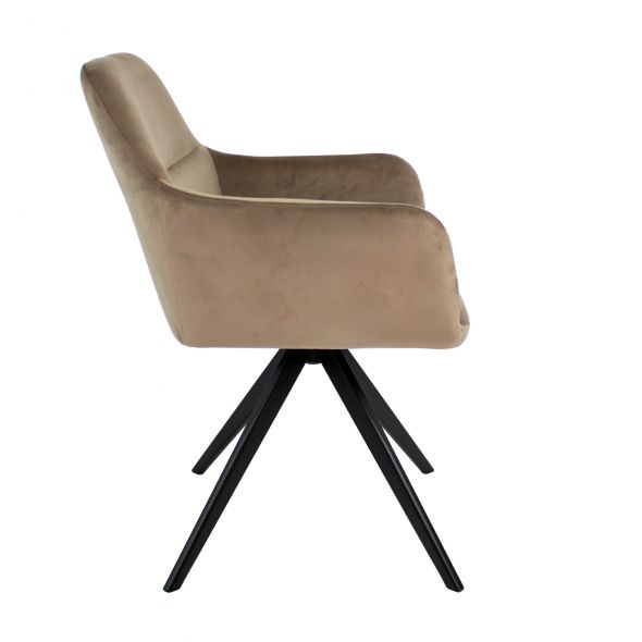 Kick Swivel Chair Tom - Taupe