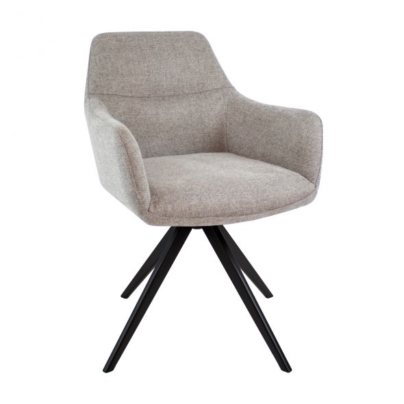 Kick Swivel Chair Tom Texture - Taupe