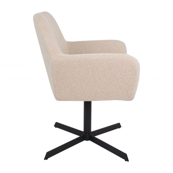 Kick Swivel Chair Viktor Boucle - Beige
