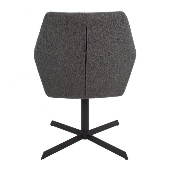 Kick Swivel Chair Viktor Boucle - Dark Grey