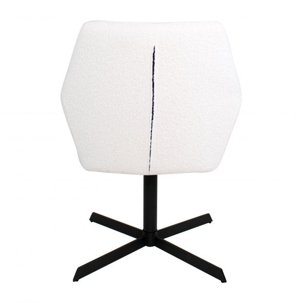 Kick Swivel Chair Viktor Boucle - White