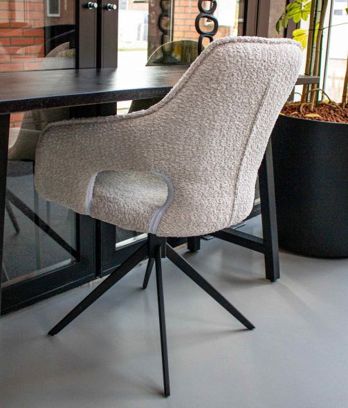 Kick Swivel Chair Zara - Dark Grey
