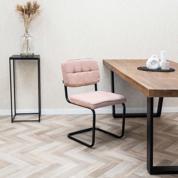 Kick Yves Tubular Frame Chair - Pink