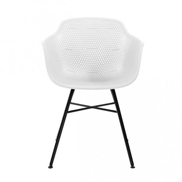 Set Of 4 KICK INDY Garden Chair - White