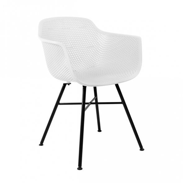 Set Of 4 KICK INDY Garden Chair - White