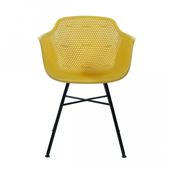 Set Of 4 KICK INDY Garden Chair - Yellow