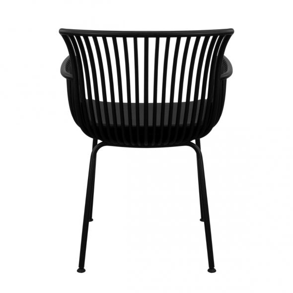 Set Of 4 Kick Otis Garden Chair - Black