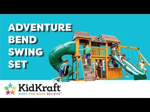 Kidkraft Adventure Bend Swing Set - Installation Available