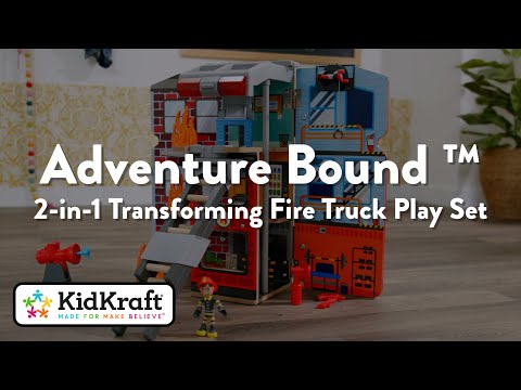 Kidkraft Adventure Bound™ 2-in-1 Transforming Fire Truck Play Set