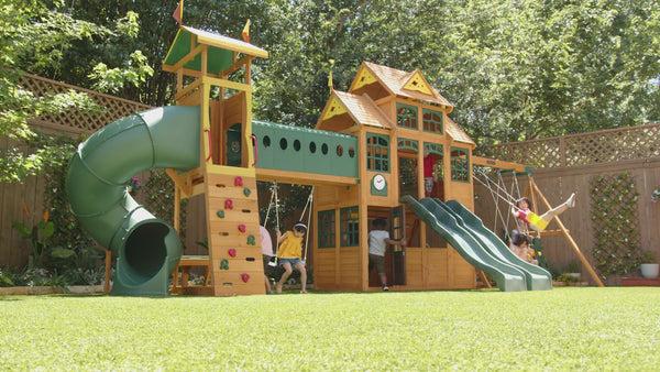Kidkraft Bear Cave Lodge Swing Set - Installation Available