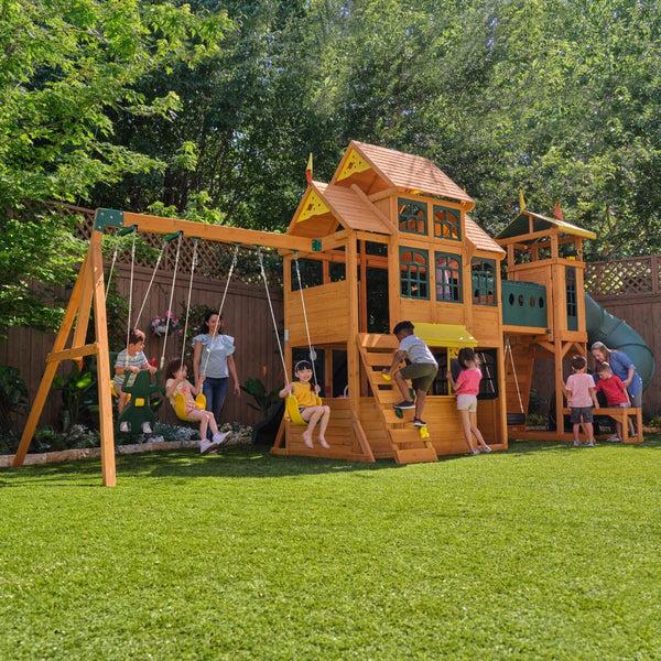 Kidkraft Bear Cave Lodge Swing Set - Installation Available
